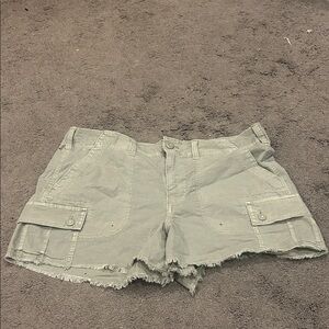 American Eagle Green Cargo Shorts